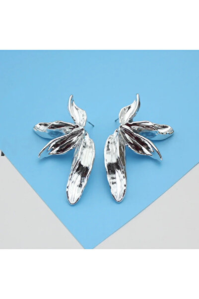 GlaMLo Accessories Cercei statement cu design floral și finisaj lucios