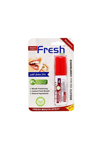 Fresh بخاخ معطر للفم بالفراولة من فريش مور- 20 مل