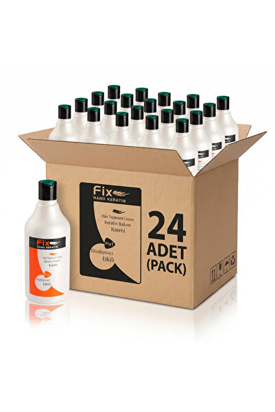 Fix Nano Keratin 18-MEA-Etkili Saç Düzleştirici Bakım Kremi 500 ml x 24 Adet ...