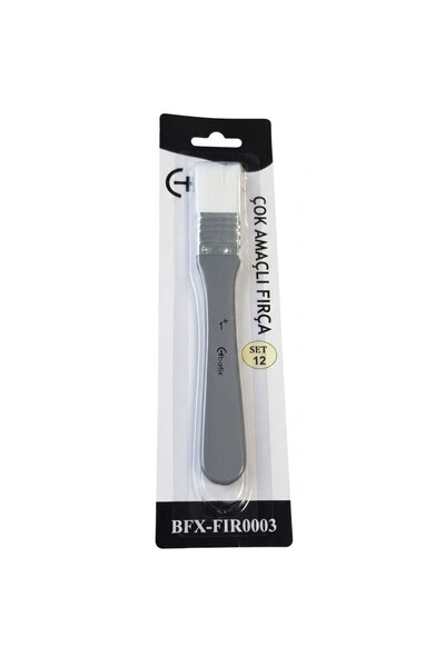 Bafix Brush Single Set-12 Handle Gray General Kul Bfx-Fır0003
