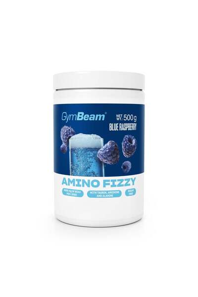 GymBeam Amino Fizzy 500 g zmeură albastră