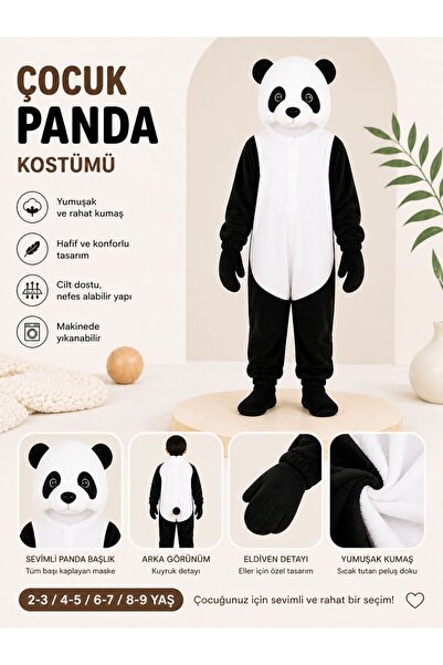 skycott costum de panda pentru copii costum de animal