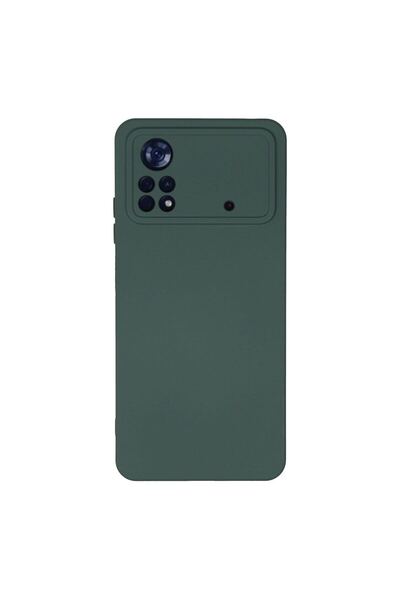 OEM Xiaomi Poco X4 Pro 5g Case Nano Velvet Silicone Inside - Dark Green