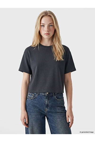 LC Waikiki NEVAVM Farkıyla Soft Touch Oversize Γυναικείο T-Shirt