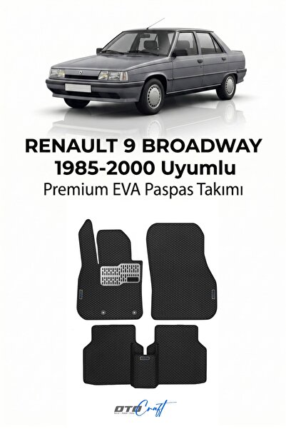 OTOCRAFT Renault Broadway (1985-2000) Araca Özel 3D Havuzlu Eva Paspas Tam Se...