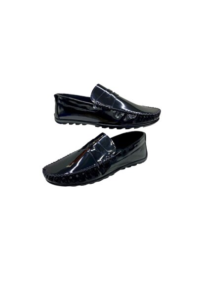 SULA Men's Summer Loafer Belted Leather Patent Leather Textile Lining Poly Sole Shoes
