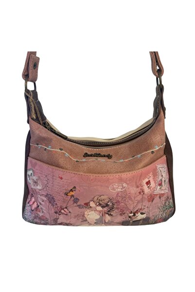 Sweet Candy Shoulder Bag with Doll Design and 2 Compartments for Women