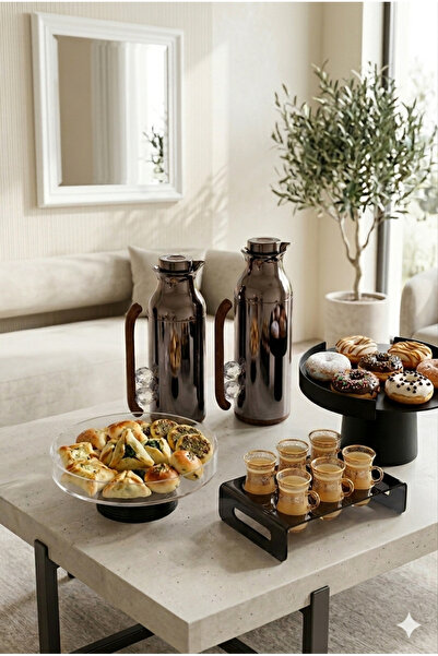 Generic Luxury Integrated Coffee & Tea Serving Set + Cup Holder + Dessert & N...