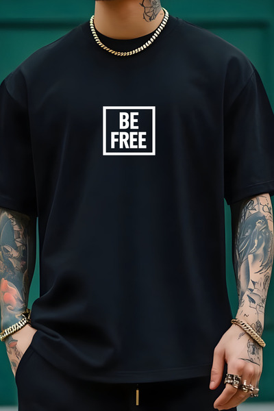 Auryne Jewelry Unisex Be Free T-Shirt 100% Organic Cotton Crew Neck Comfortab...