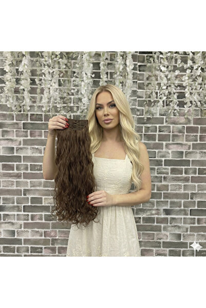 Marpessa Fiber Sentetik Dalgalı Yarımay Çıt Çıt Postiş Saç – Isıya Dayanıklı ...