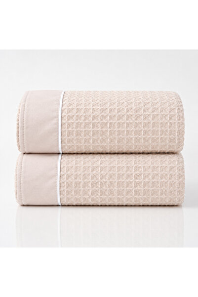 Donetella Pack of 2 Hand Towels 50x90 cm – 310 GSM Waffle Microfiber, Soft & ...