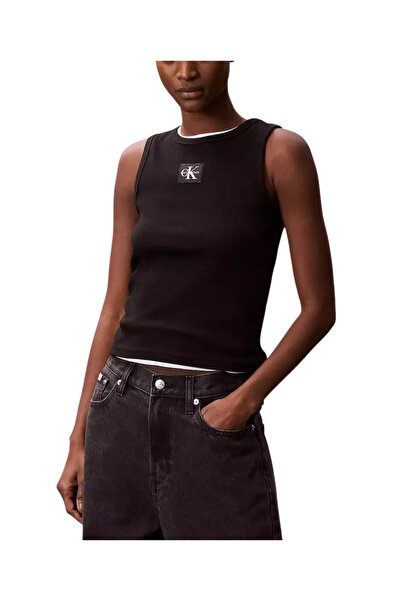 Calvin Klein Γυναικείο Αμάνικο Τοπ Μαύρο LV047C201G-UB1
