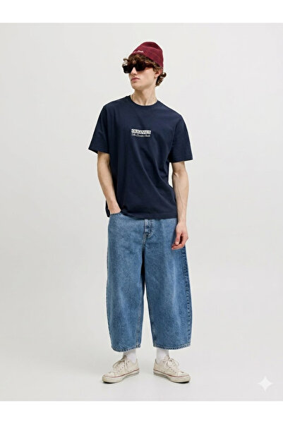 Jack & Jones Ανδρικό μπλουζάκι Savona Box σε σκούρο μπλε