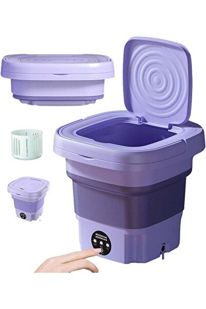Arabest Portable Foldable Mini Washing Machine,8L Spin Dryer Bucket Washer,En...