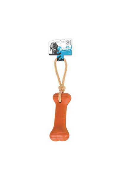 Generic Brand Splash Bones Rope Dog Toy Orange 43X8X5 cm