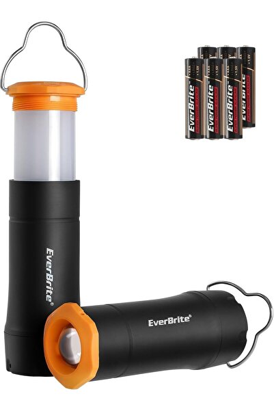 EVERBRITE 2-in-1 Mini Lanterns and Flashlights with 3 Modes, 2 Pack Portable ...