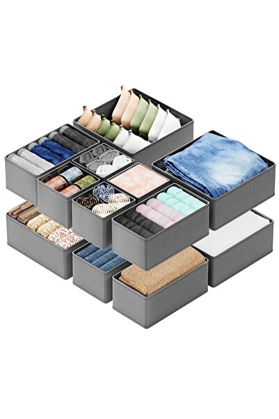 Sumkyle Drawer Organizer Clothes, 12 Pack Dresser Organizer Bins for Nursery,...