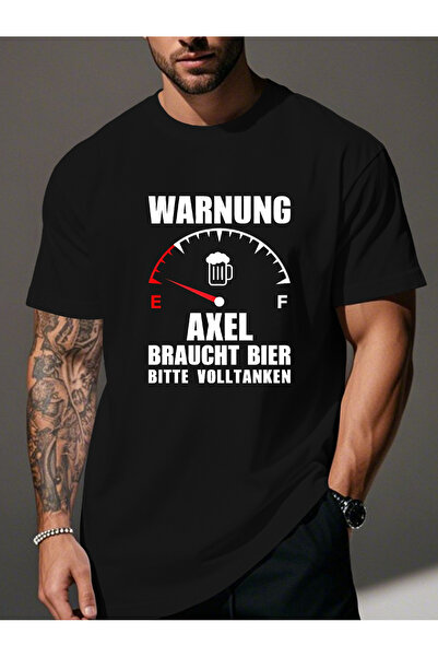 yiou trendy clothing تي شيرت رجالي مطبوع عليه اسم Axel Fun German Humorous Na...