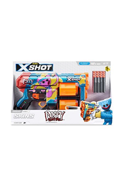 X-Shot X-Shot Blaster, Excel Skins Dread, Kissy, 12 projectiles