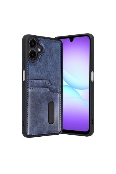 atastore2017 Samsung Galaxy A07 4g Leather Case with Sara Business Card - Nav...