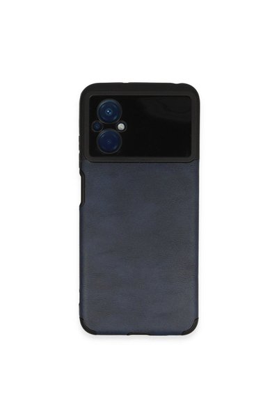 OEM Xiaomi Poco M5 Case Loop Leather Silicone - Navy Blue