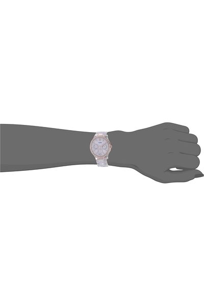 Generic Women's Watch with Transparent Rhinestone-studded Strap and Rose Gold...
