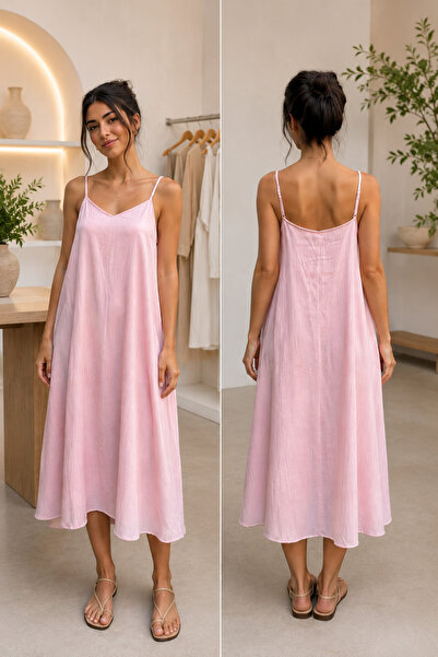 Butik Askılı uzun elbise