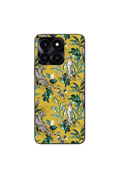 OEM Husa compatibila cu Honor X6a Silicon Gel Tpu Model Yellow Jungle Pattern