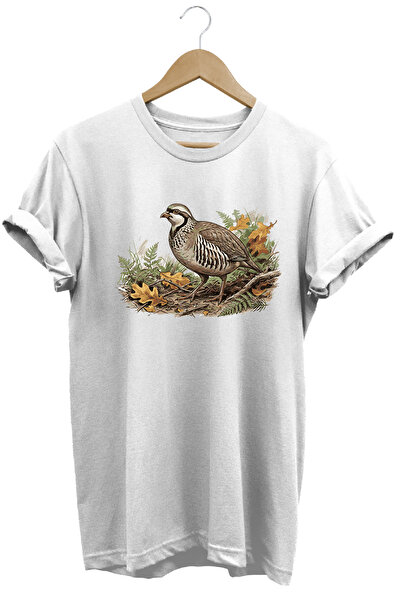 WİDİ Keklik Printed Land and Nature T-Shirt Outdoor Clothing