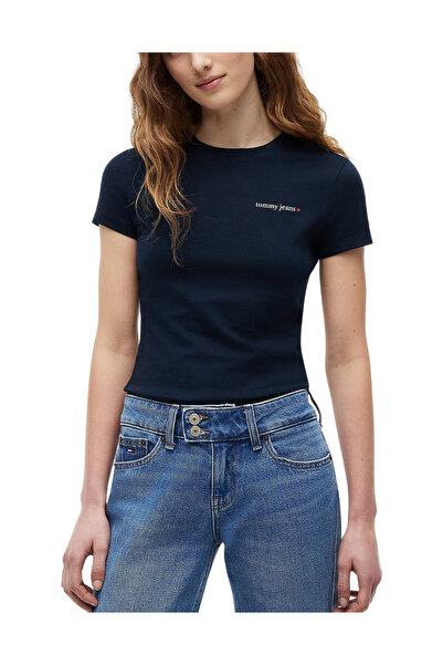 Tommy Hilfiger Γυναικείο Slim T-shirt Navy Μπλε Tommy Jeans DW0DW23479-C1G