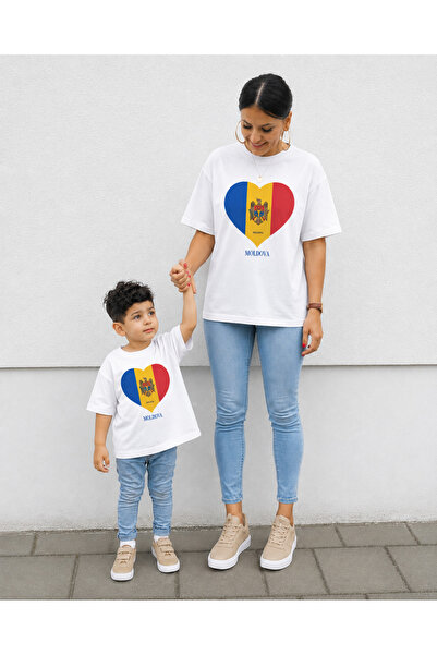 VODEXA Tricou supradimensionat pentru mamă și copil, combinație de tricouri, ...