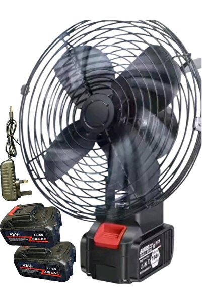 Generic Portable Small Desk Tower Fan 8 Inch Rechargeable with 2 Batteries St...