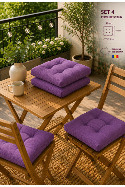 RALEX PUCIOASA Set de 4 perne 40x40 cm, pentru interior/exterior, din Oxford ...