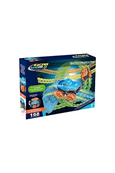 OEM Glow-in-the-dark highway track and Car with 2 different covers - 168 piec...