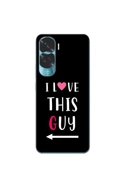 OEM Husa compatibila cu Honor 90 Lite 5G Silicon Gel Tpu Model Cupluri I love...
