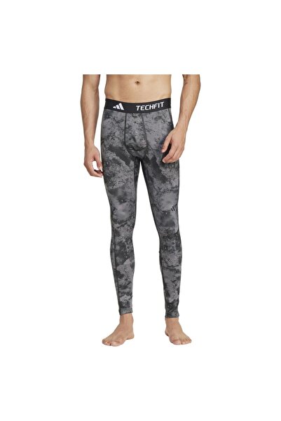 adidas Ανδρικό Μακρύ Κολάν Προπόνησης Techfit με Ολόσωμο Σχέδιο S
