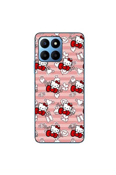 OEM Husa compatibila cu Honor X6 Silicon Gel Tpu Model Hello Kitty Roz Pattern