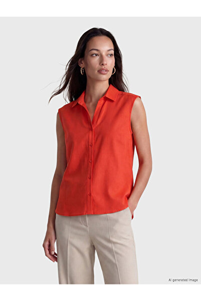 LC Waikiki Red Regular Fit Women's Shirt