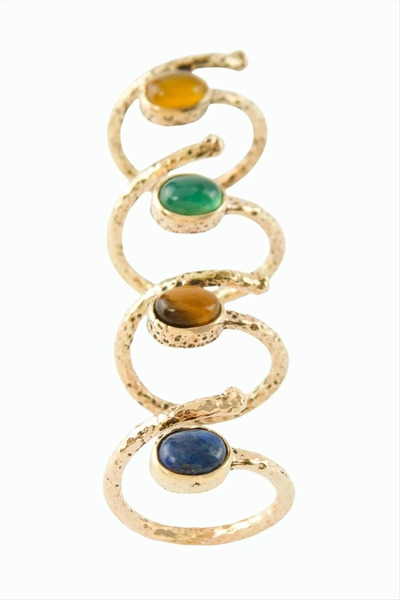 Marsilyan Nvdn- Oval Natural Stone Authentic Ring Iegrs-Nvdn1