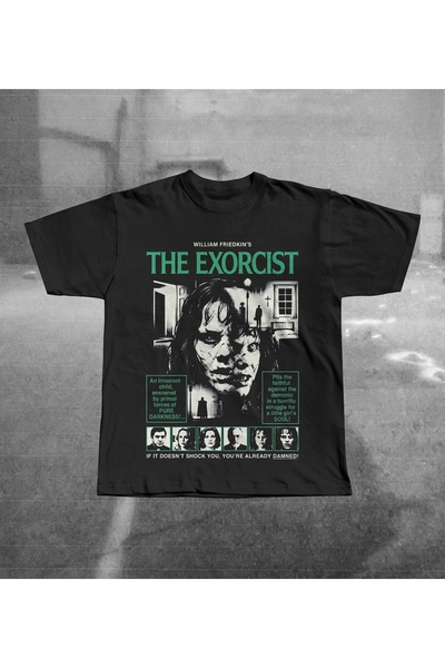 Grafftee Clothing Tricou oversize unisex cu imprimeu Exorcist 1973