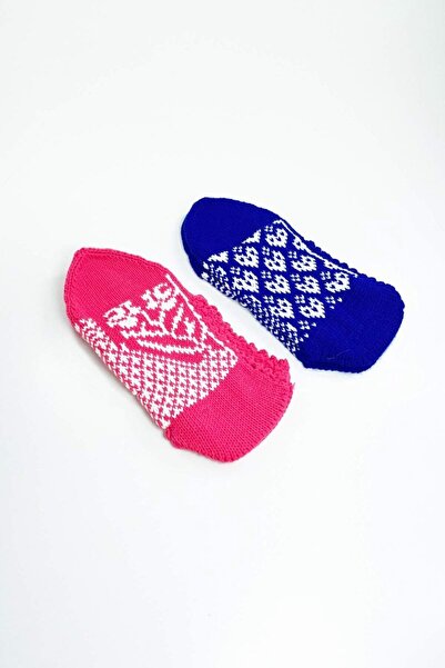 atastore2017 2 Pairs of Hand Knitted Winter Stylish Women's Wool Booties Set 12