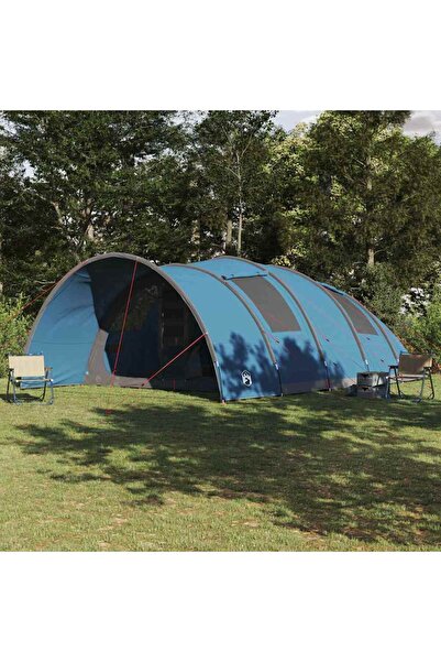 vidaxl Cort tunel pentru 8 persoane albastru 710 x 460 x 245 cm