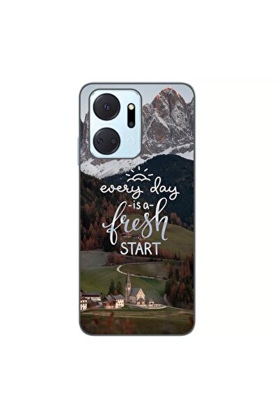 OEM Husa compatibila cu Honor X7a Silicon Gel Tpu Model Mesaj Fresh Start