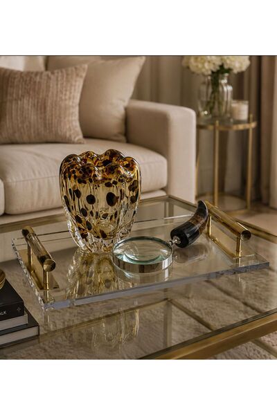 Nils Luxury Design CAM LEOPAR VAZO 15*15 CM