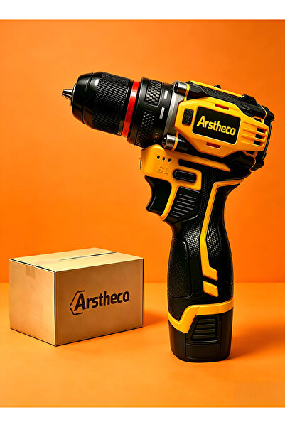 JUHOE Brushless Cordless Drill 16.8V 35N.M with Battery Led Work Light