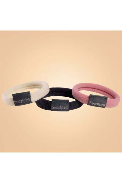 GymBeam Set de elastice de păr Mix BeastPink