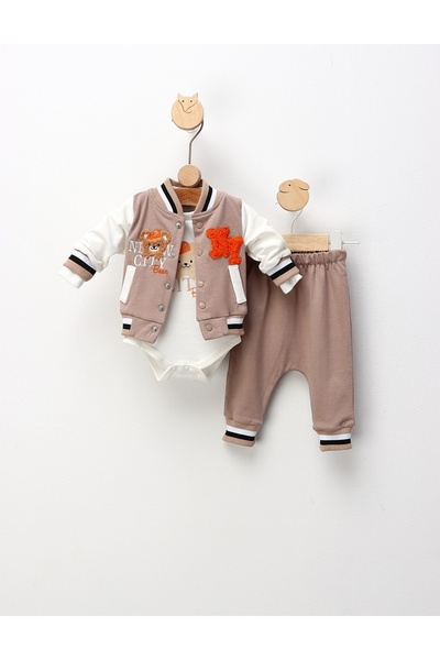 MiniKids Κοστούμι τριών τεμαχίων, City Bear, σε μπεζ