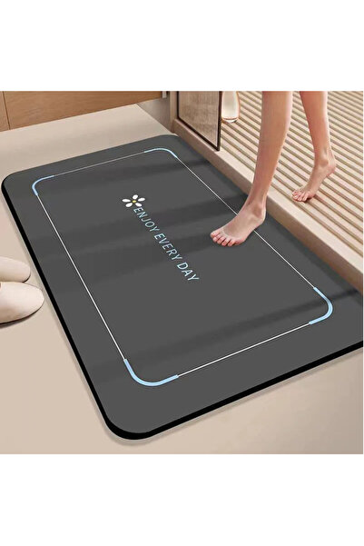 Lacoz Quick-Drying Mud Bathroom Mat Non-Slip Super Absorbent Floor Rug, Soft ...