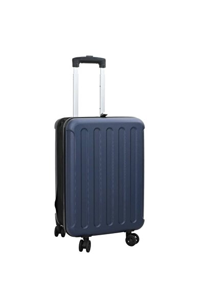 vidaxl Valiză cu blocare Albastru închis 34 x 23 x 55.5 cm Plastic ABS