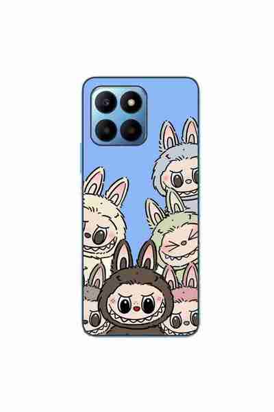 OEM Husa compatibila cu Honor 70 Lite Silicon Gel Tpu Model Labubu Pattern Blue